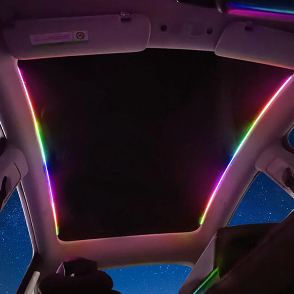 Tesla Model Y Sunroof LED Flowing Ambient Lighting 256 Color
