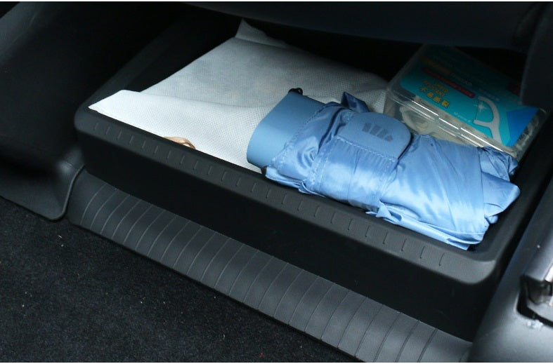Tesla Model Y Under Seat Storage Box Guard Board Mats