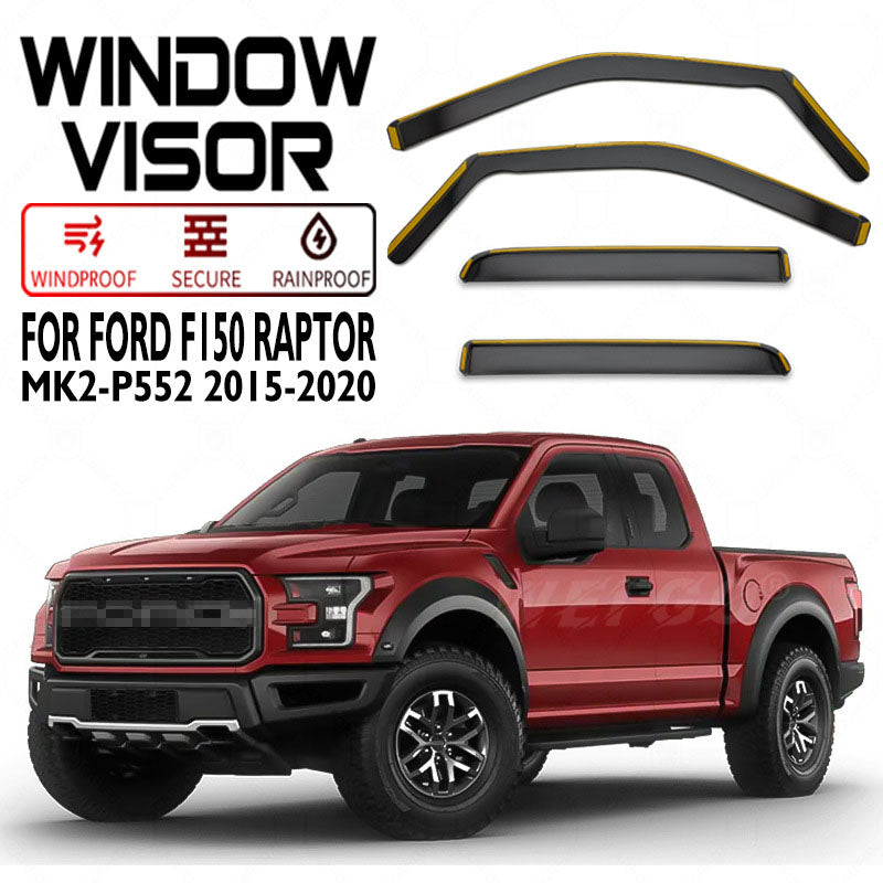 Window Visors Rain Guards For Ford F150 Raptor