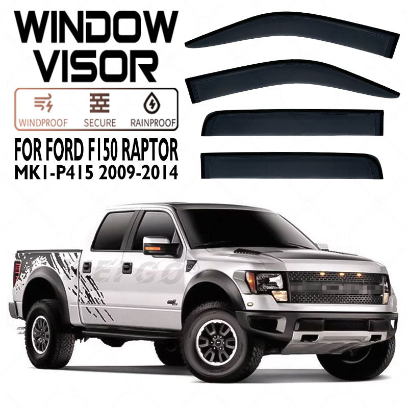 Window Visors Rain Guards For Ford F150 Raptor