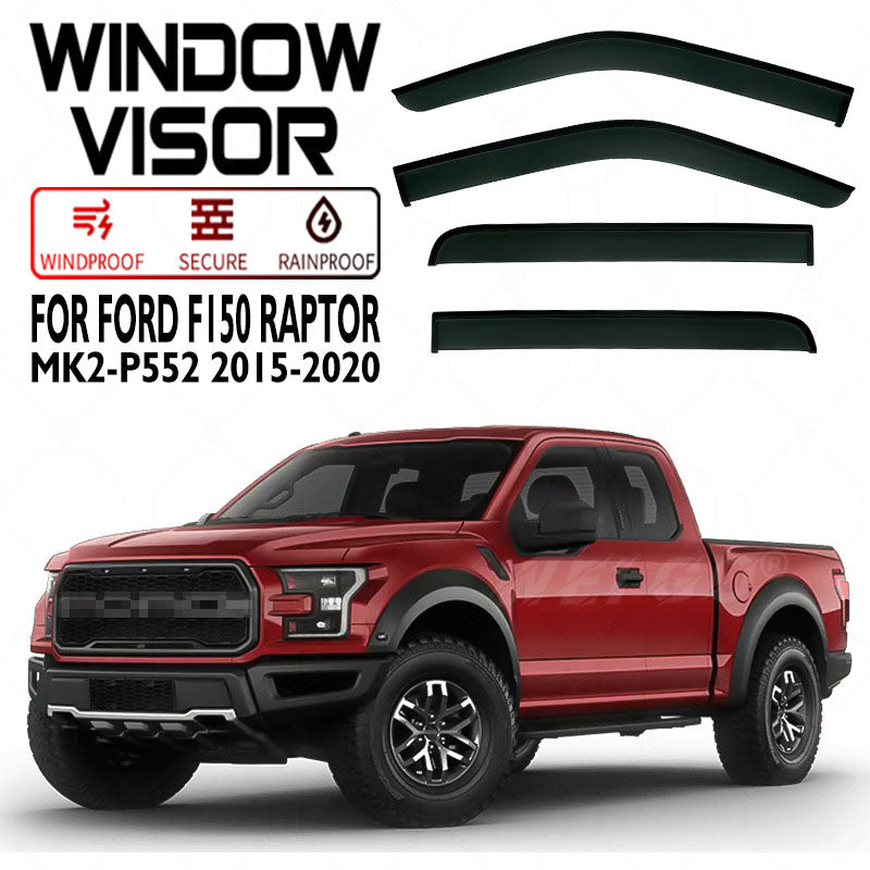 Window Visors Rain Guards For Ford F150 Raptor