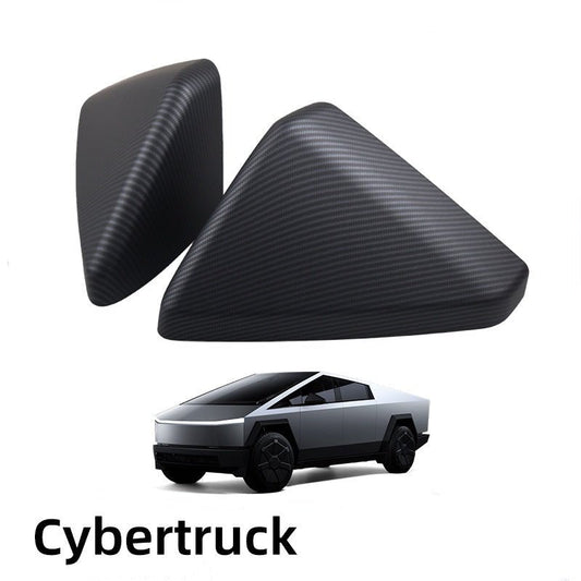 Cybertruck Carbon Fiber Side Mirror Cover Caps