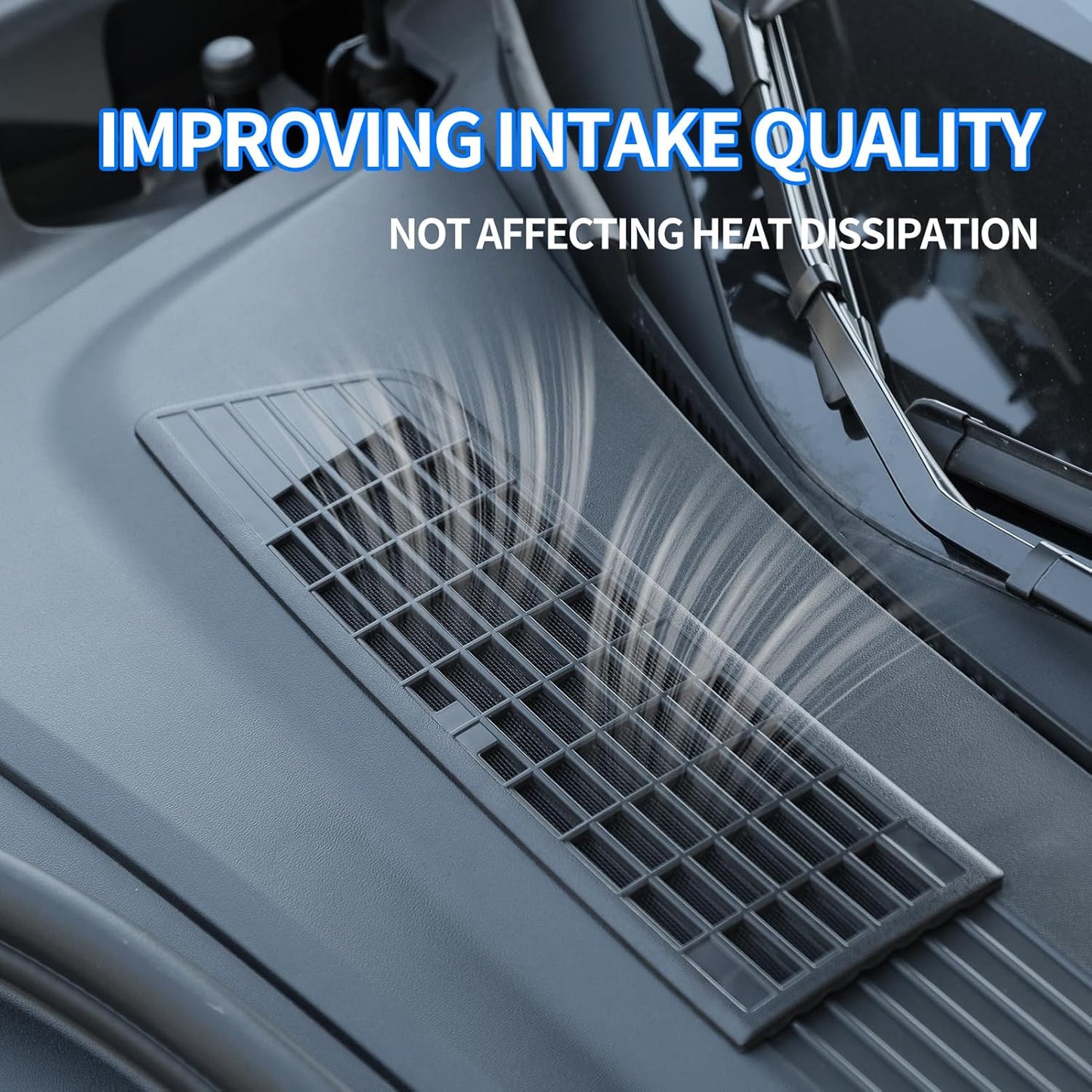 Evtesparts Model 3 Highland Front Bumper Insect Net & Air Intake Vent Radiator Protective Cover