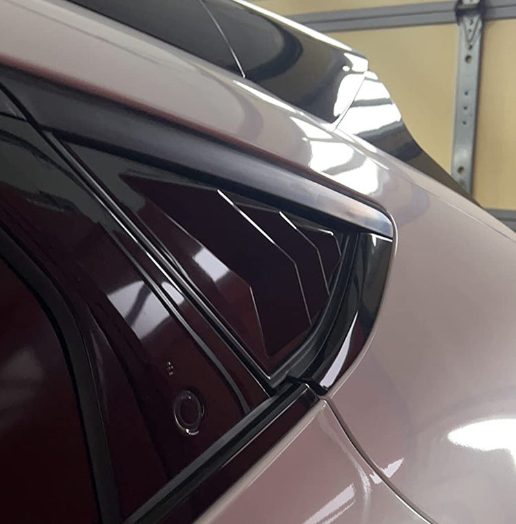 Rear Triangle Windows Shutters Cover Trim For Ford Mustang Mach-e