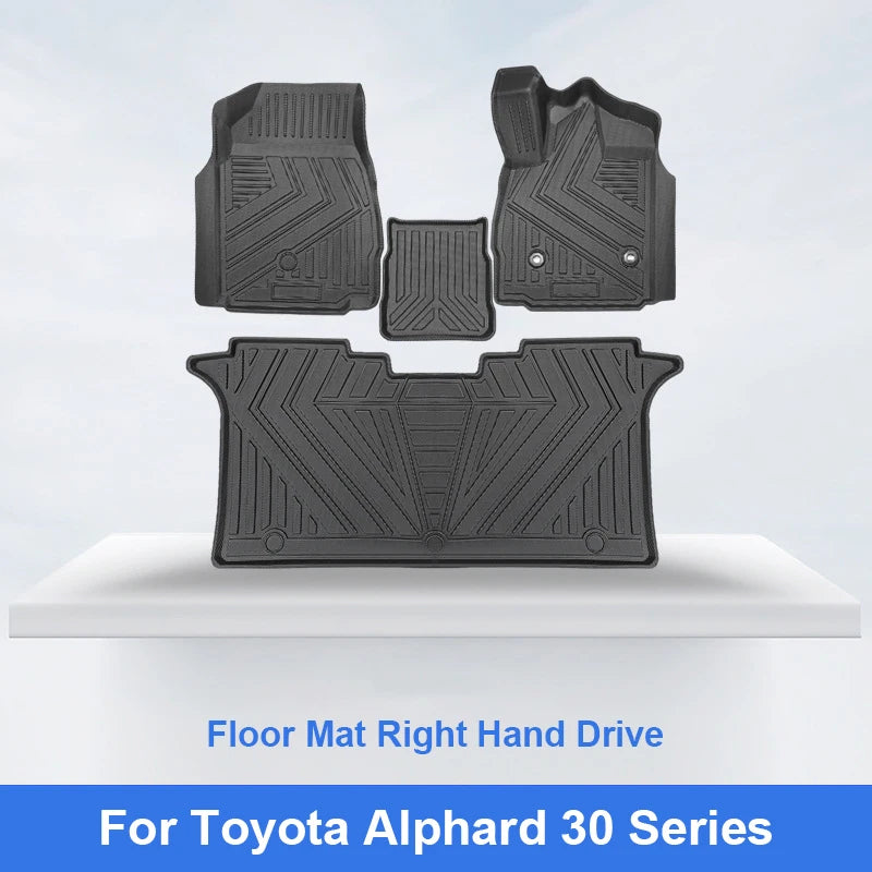 Evtesparts TPE Floor Mats For Toyota Alphard 30 Series 2015-2023