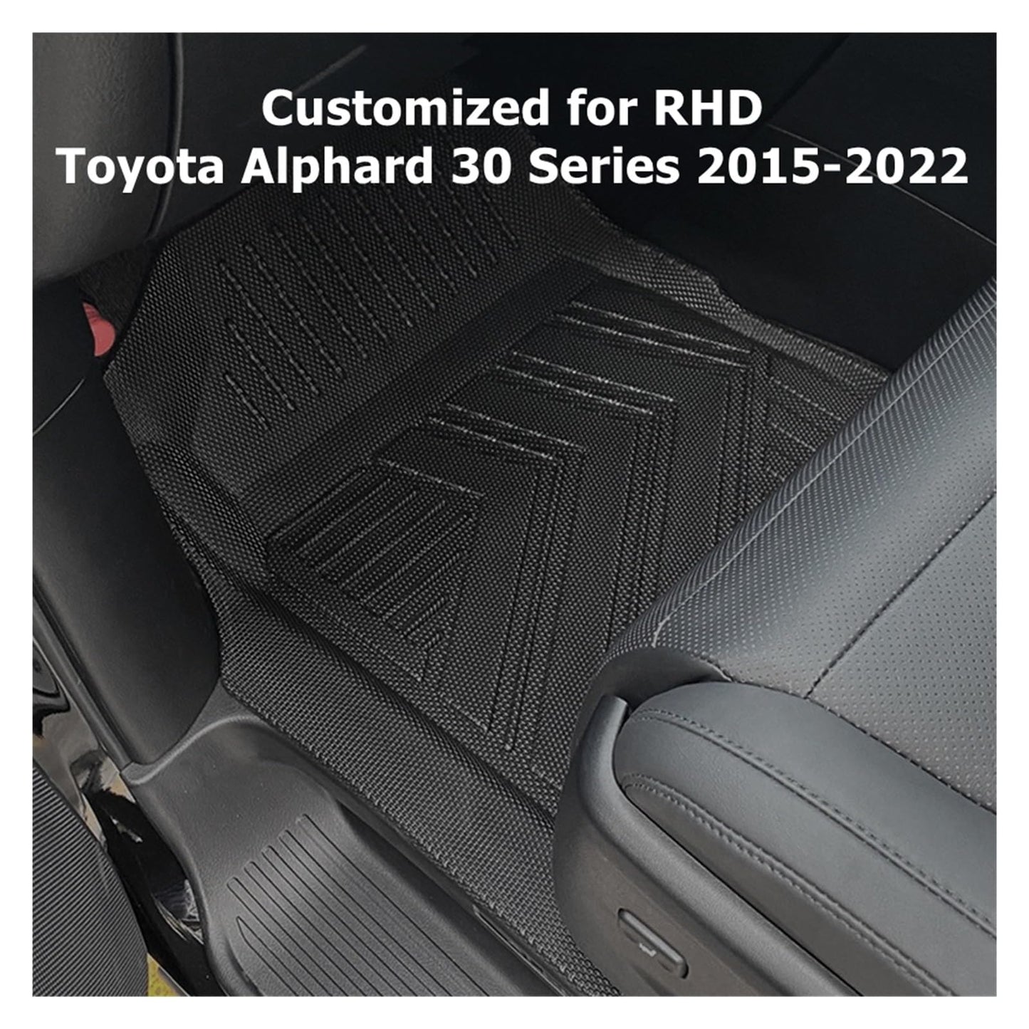 Evtesparts TPE Floor Mats For Toyota Alphard 30 Series 2015-2023