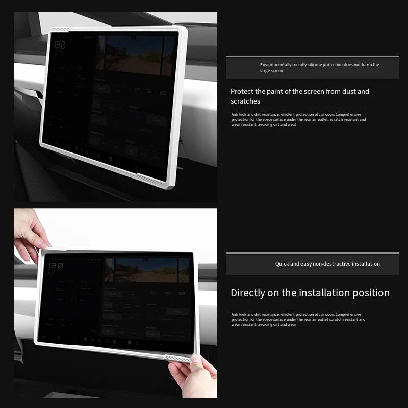 Cybertruck Central Control Screen Protector Frame cover