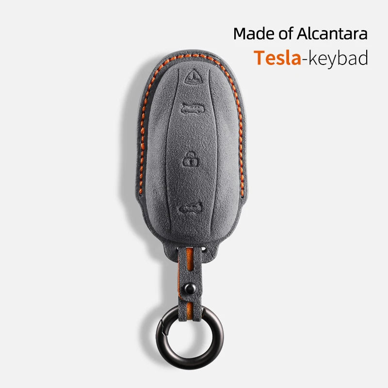 Tesla Model 3/Y/S Alcantara Key Cover Bag