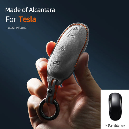 Tesla Model 3/Y/S Alcantara Key Cover Bag