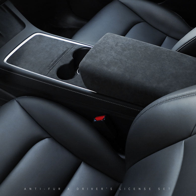 Tesla Model 3/Y Alcantara Center Console Cover Trim