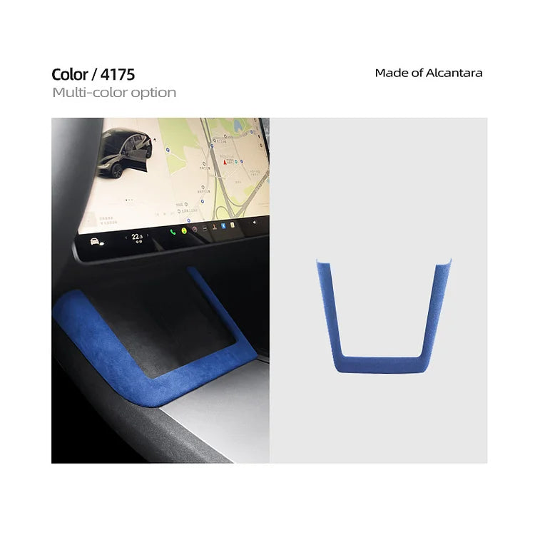 Evtesparts Model 3 Highland Alcantara Central Control Wireless Charging Frame Cover