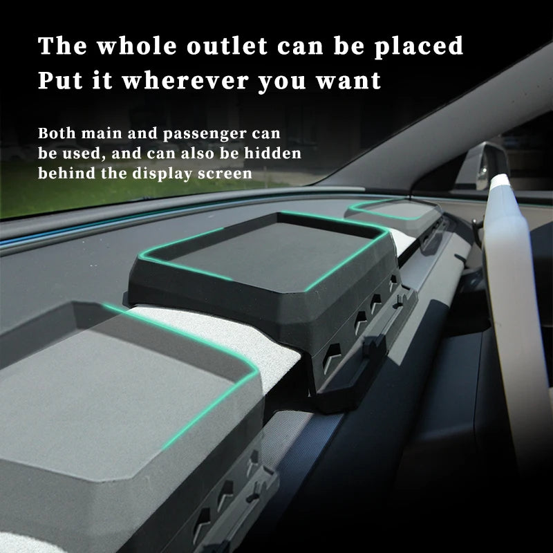 Evtesparts ETC Tray Dashboard Tissue Storage Box For Tesla Model 3 Highland