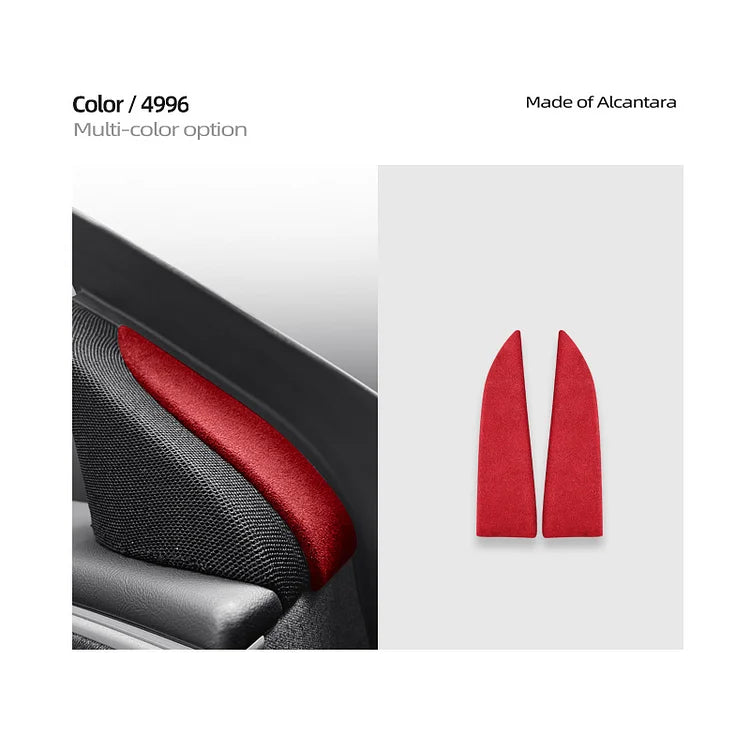 Tesla Model 3 Highland Alcantara Front Doors Speaker Triangle Trim Kit 2PCS