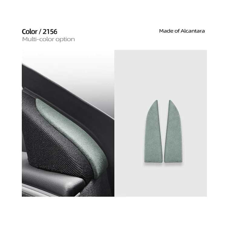 Tesla Model 3 Highland Alcantara Front Doors Speaker Triangle Trim Kit 2PCS