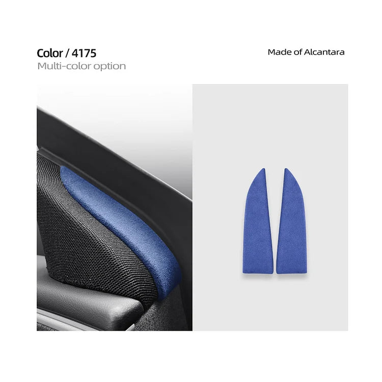 Tesla Model 3 Highland Alcantara Front Doors Speaker Triangle Trim Kit 2PCS