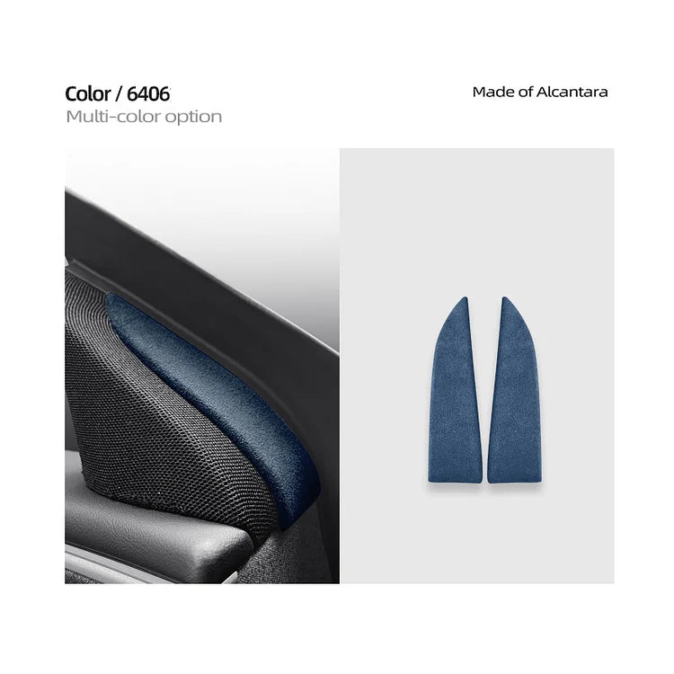 Tesla Model 3 Highland Alcantara Front Doors Speaker Triangle Trim Kit 2PCS