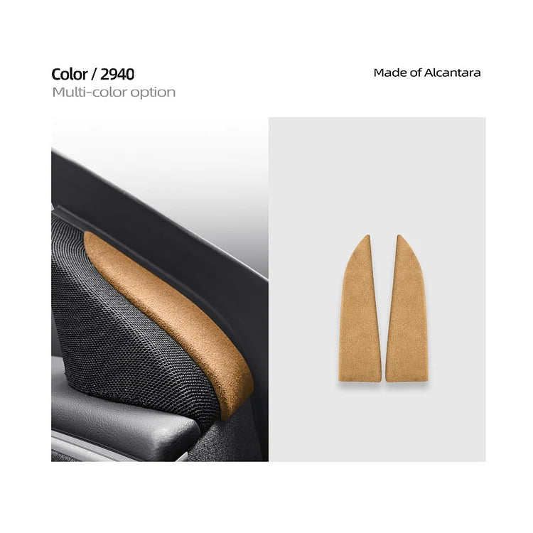 Tesla Model 3 Highland Alcantara Front Doors Speaker Triangle Trim Kit 2PCS