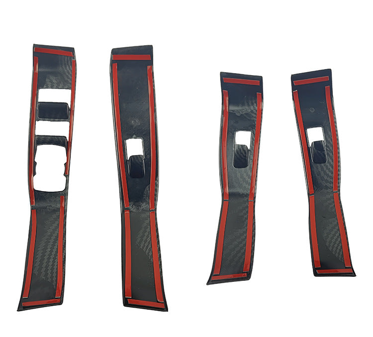 Mach-E Window Lift Switch Button Panel Trim Set For Ford Mustang