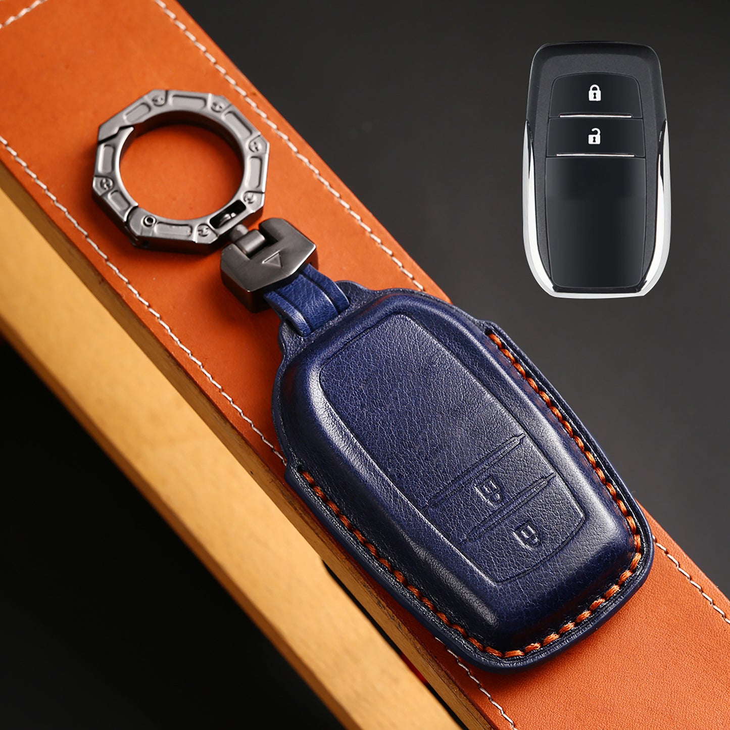 For Toyota 4Runner Sienna Leather Key Fob Cover