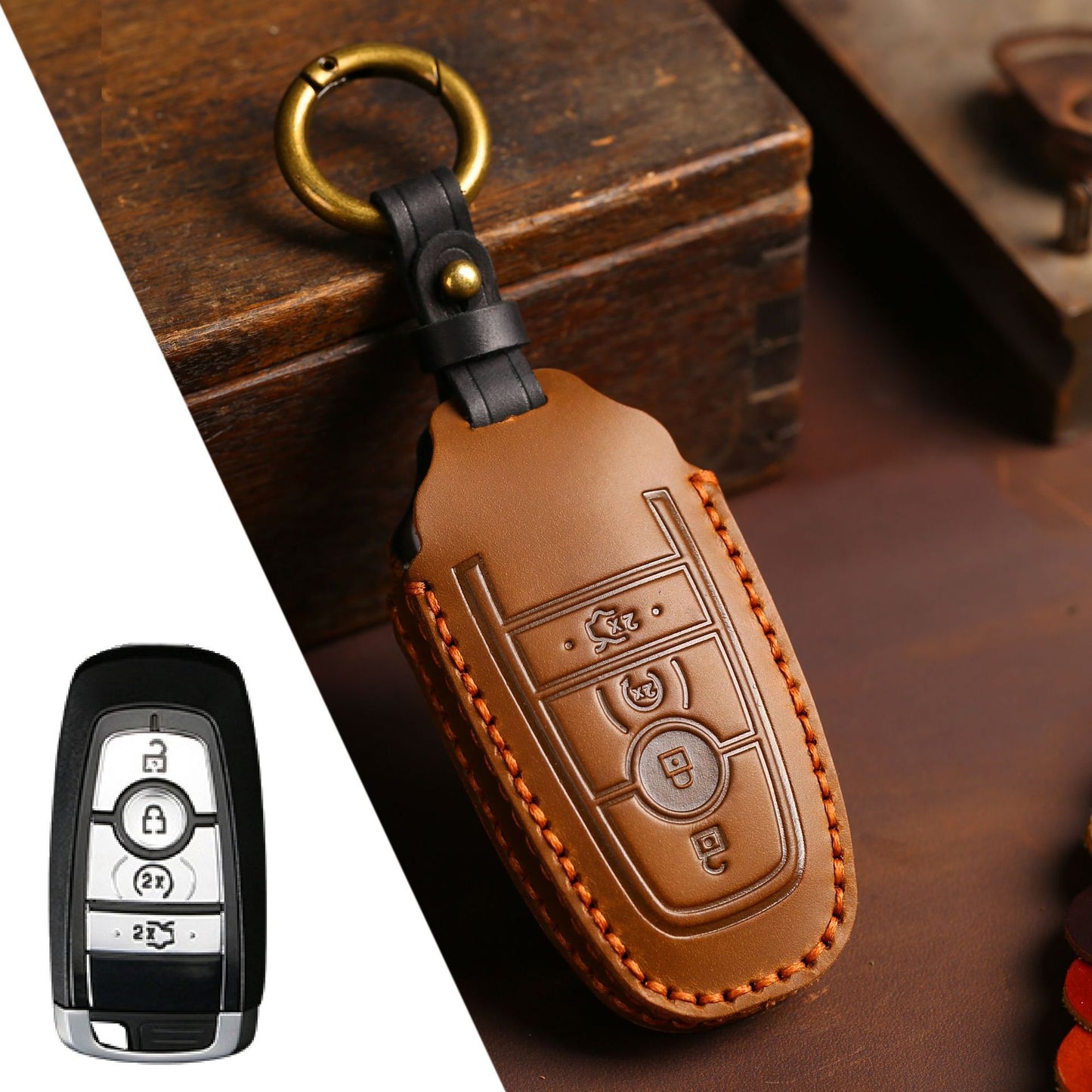 Ford Explorer Leather Key Fob Cover