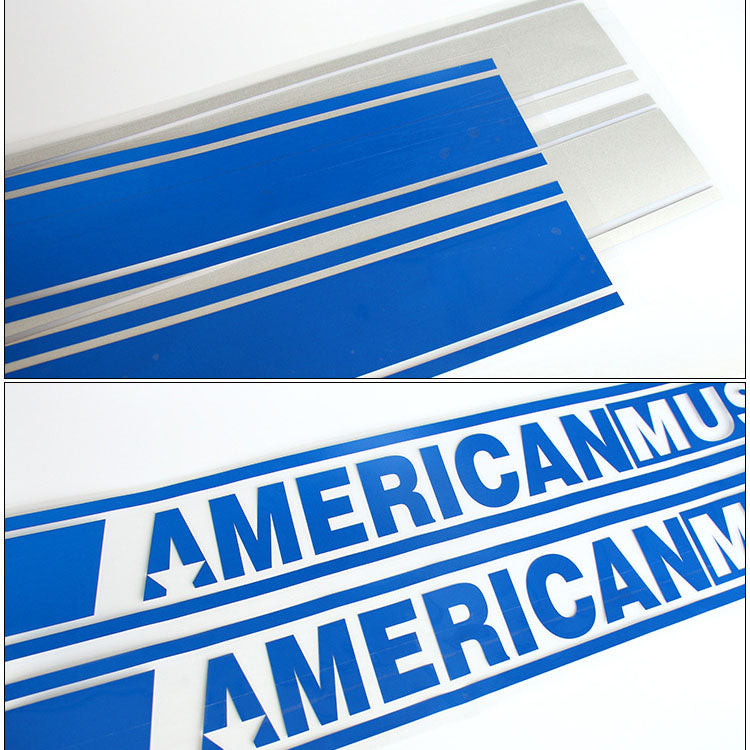 For Ford Mustang Racing Stripes Hood Decals & Body Sport Stripe Kit