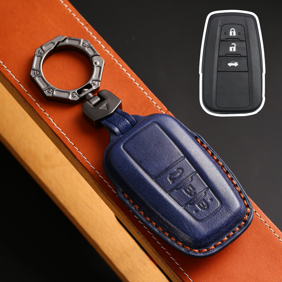 For Toyota 4Runner Sienna Leather Key Fob Cover