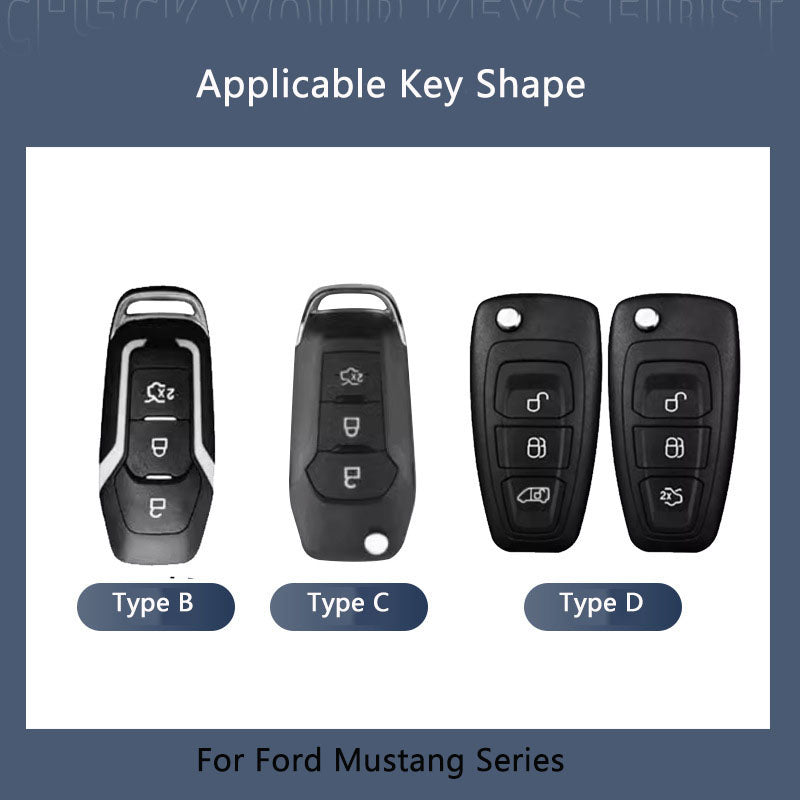 Luxury Key Cover Key Chain For Ford Mustang / Explorer / Mondeo / Edge