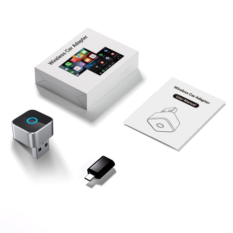 Mini Cube Wireless Carplay/Android Auto Car Adapter