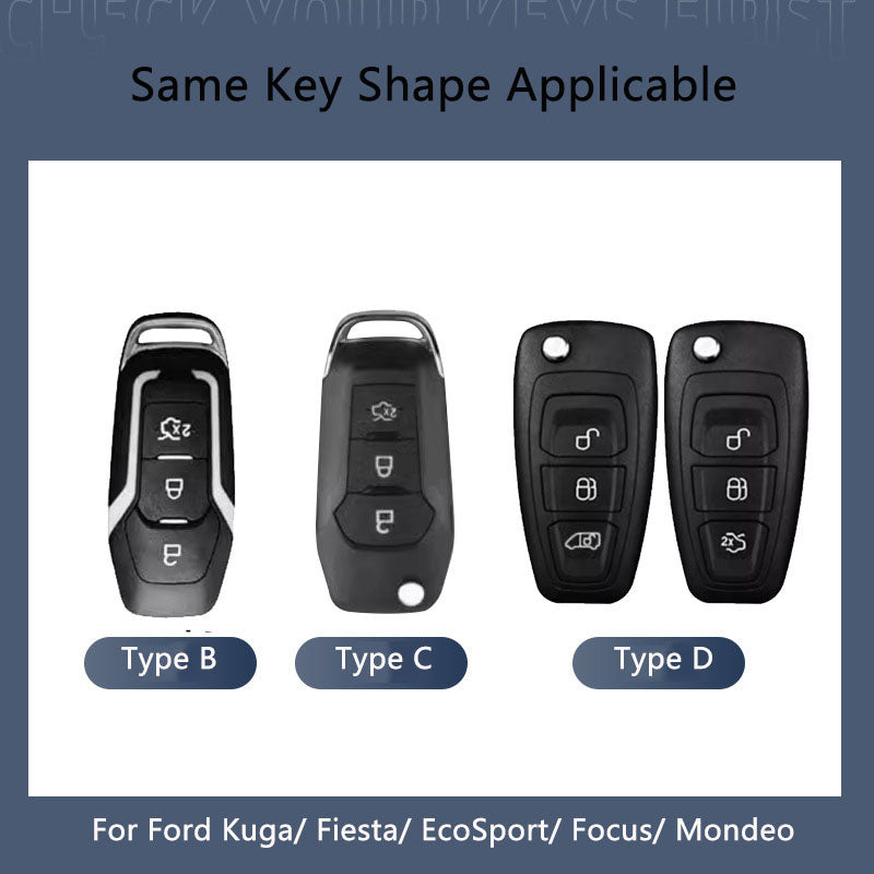 For Ford EcoSport Key Fob Case Cover 3 Button