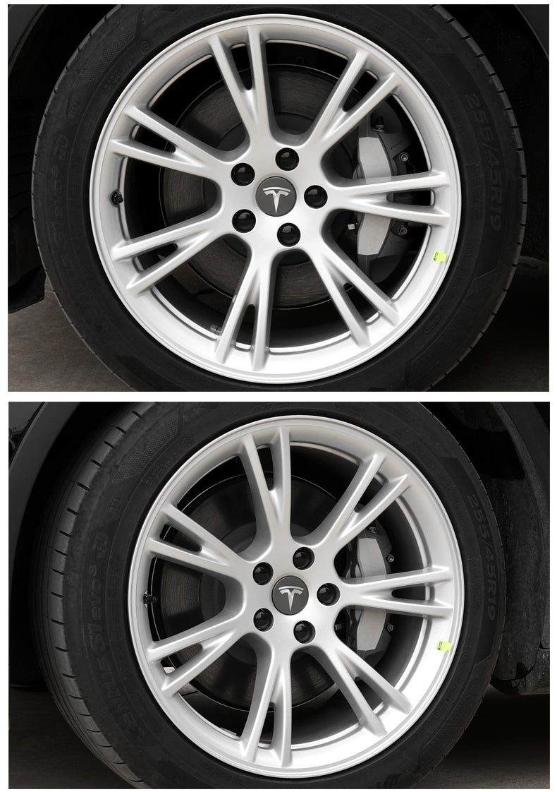 Model 3/Y Wheel Center Hub Caps Screw Protectors Covers Kit