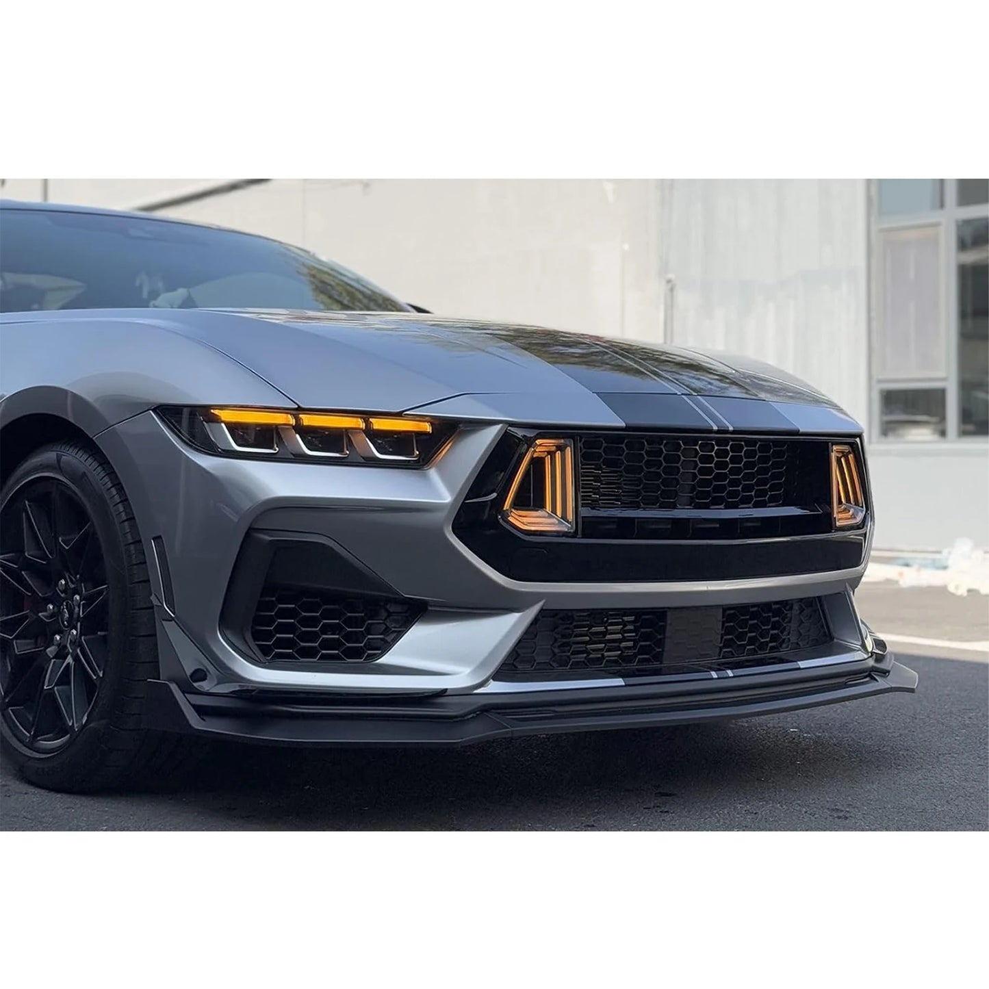 For 2024+ Ford Mustang GT Front Splitter