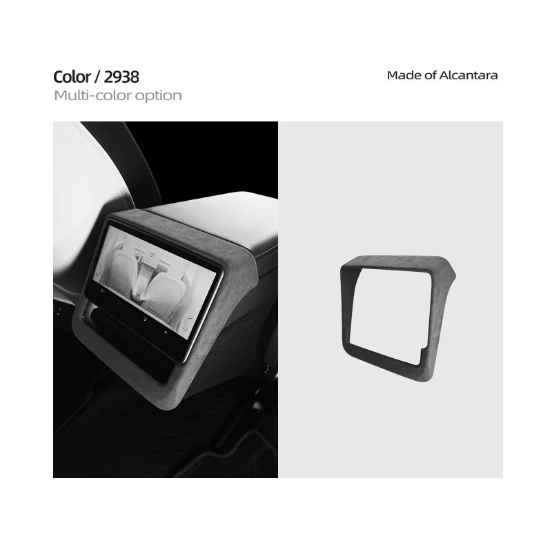 Evtesparts Tesla Model 3 Highland Alcantara Rear Screen Frame Cover