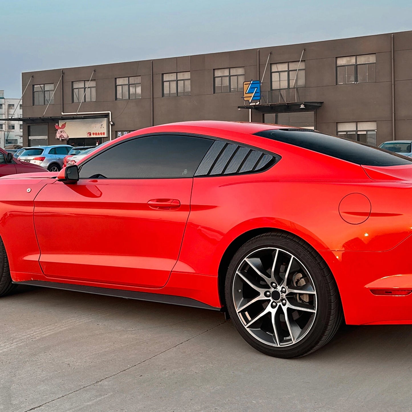 Rear Window Louvers For Ford Mustang MK6 2015-2023