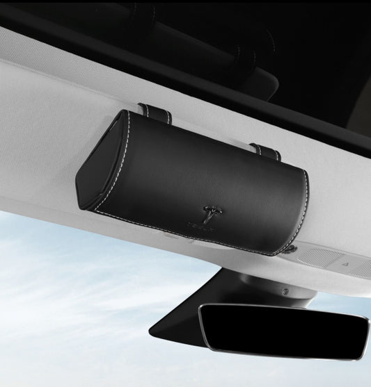 Tesla Sunglass Case Holder Clip Glasses Storage Box