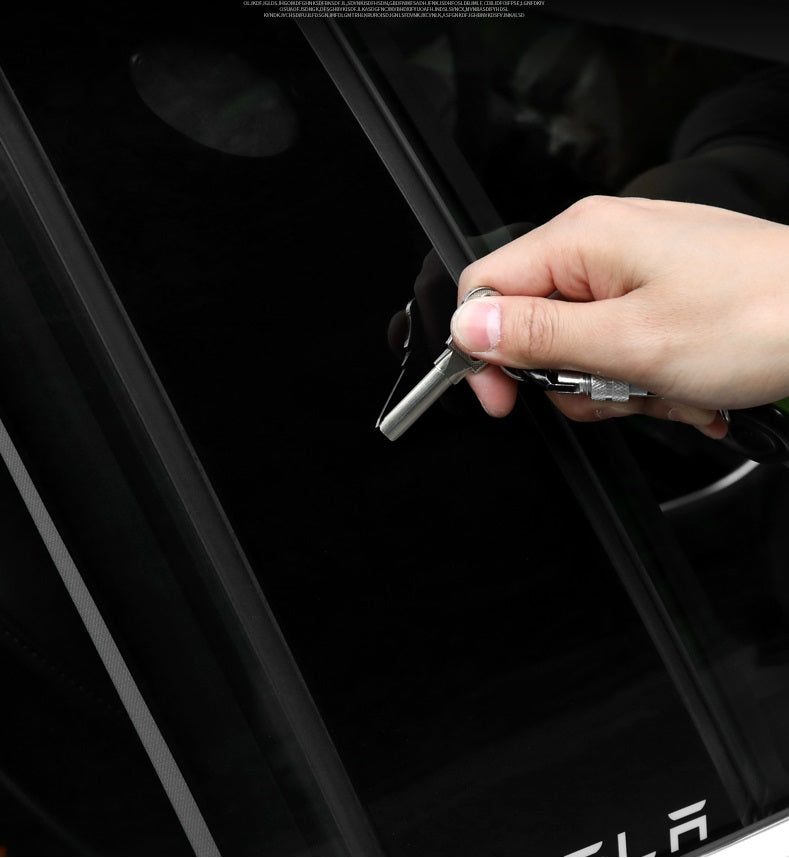 Model 3 B Pillar Protective Cover Trim Decoration Strip