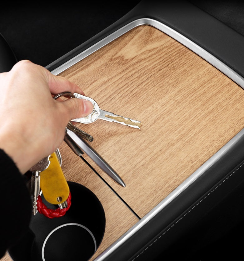 Model 3/Y Wood Center Console Wrap Trim