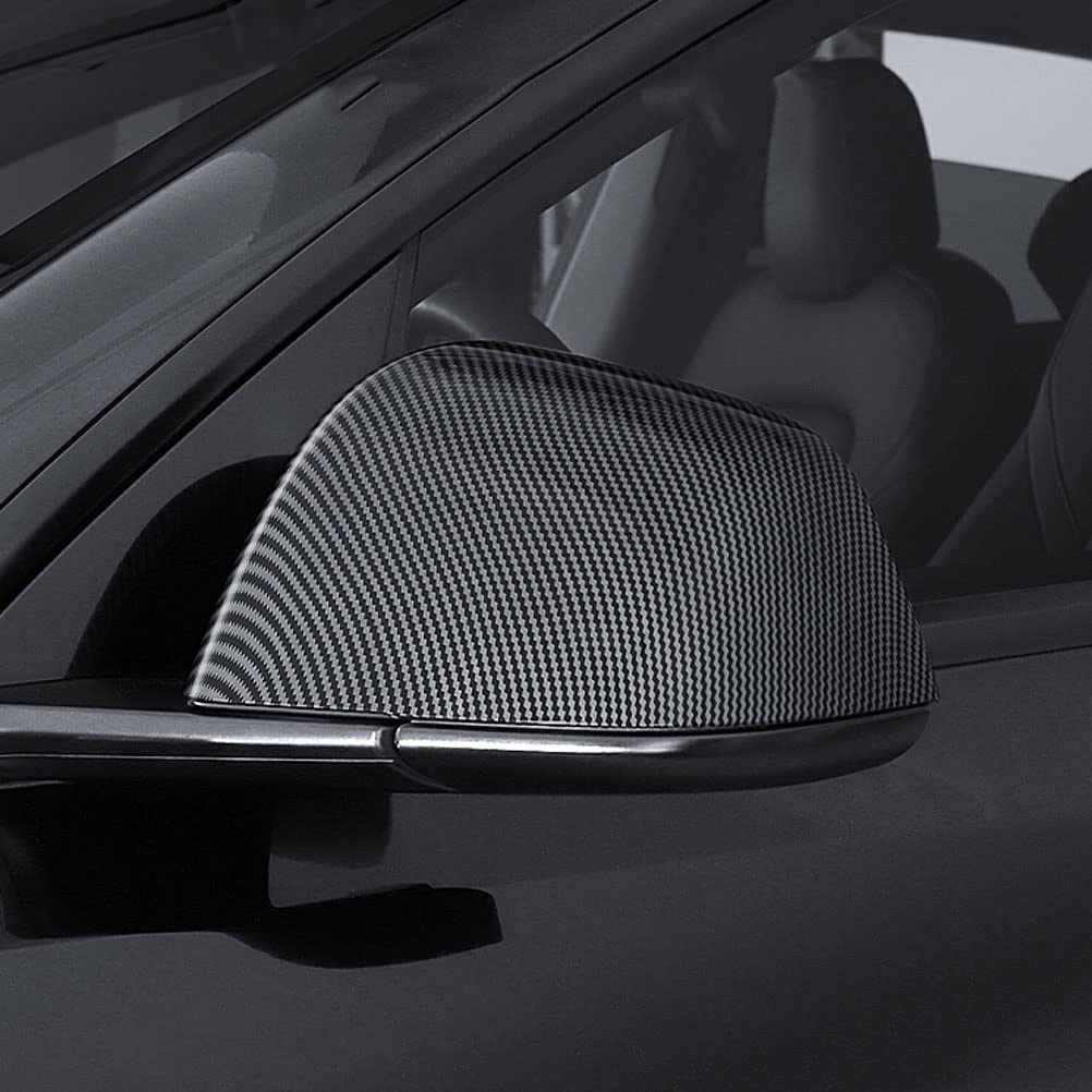 Model Y Carbon Fiber Side Mirror Caps Cover