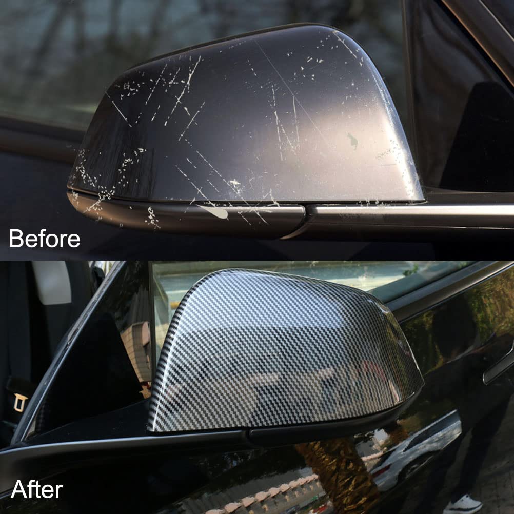 Model Y Carbon Fiber Side Mirror Caps Cover