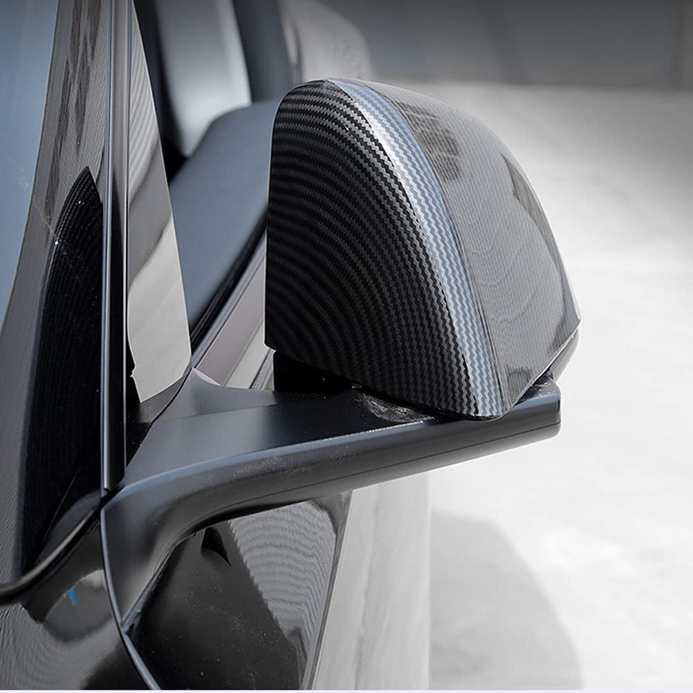 Model Y Carbon Fiber Side Mirror Caps Cover