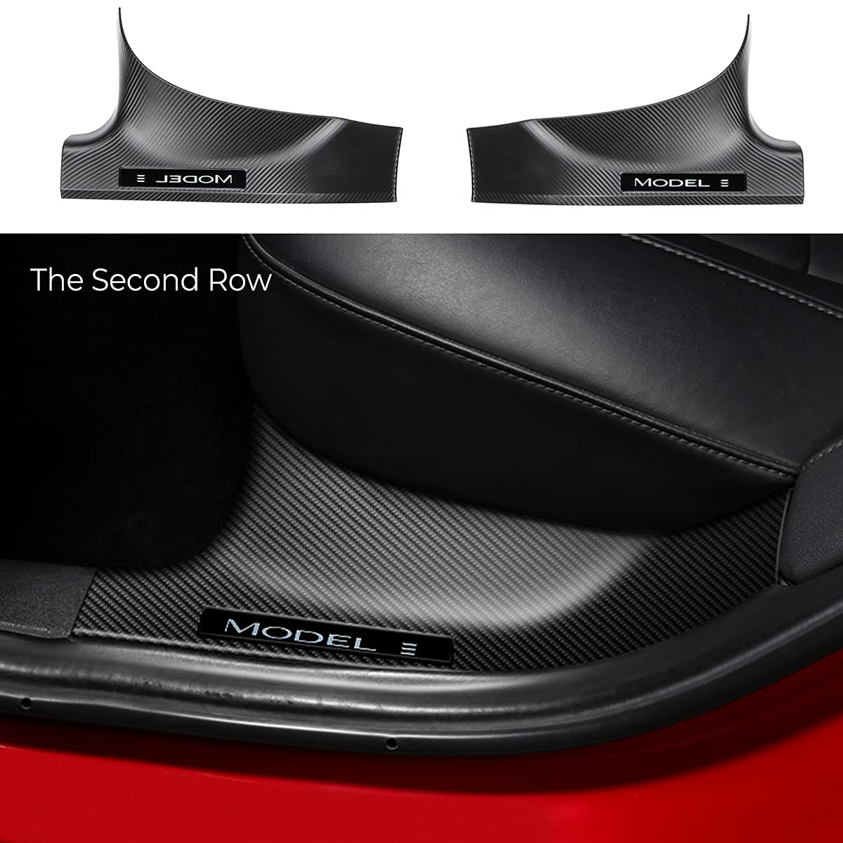 Model 3/Y Carbon Fiber Door Sills Protector Threshold Strip