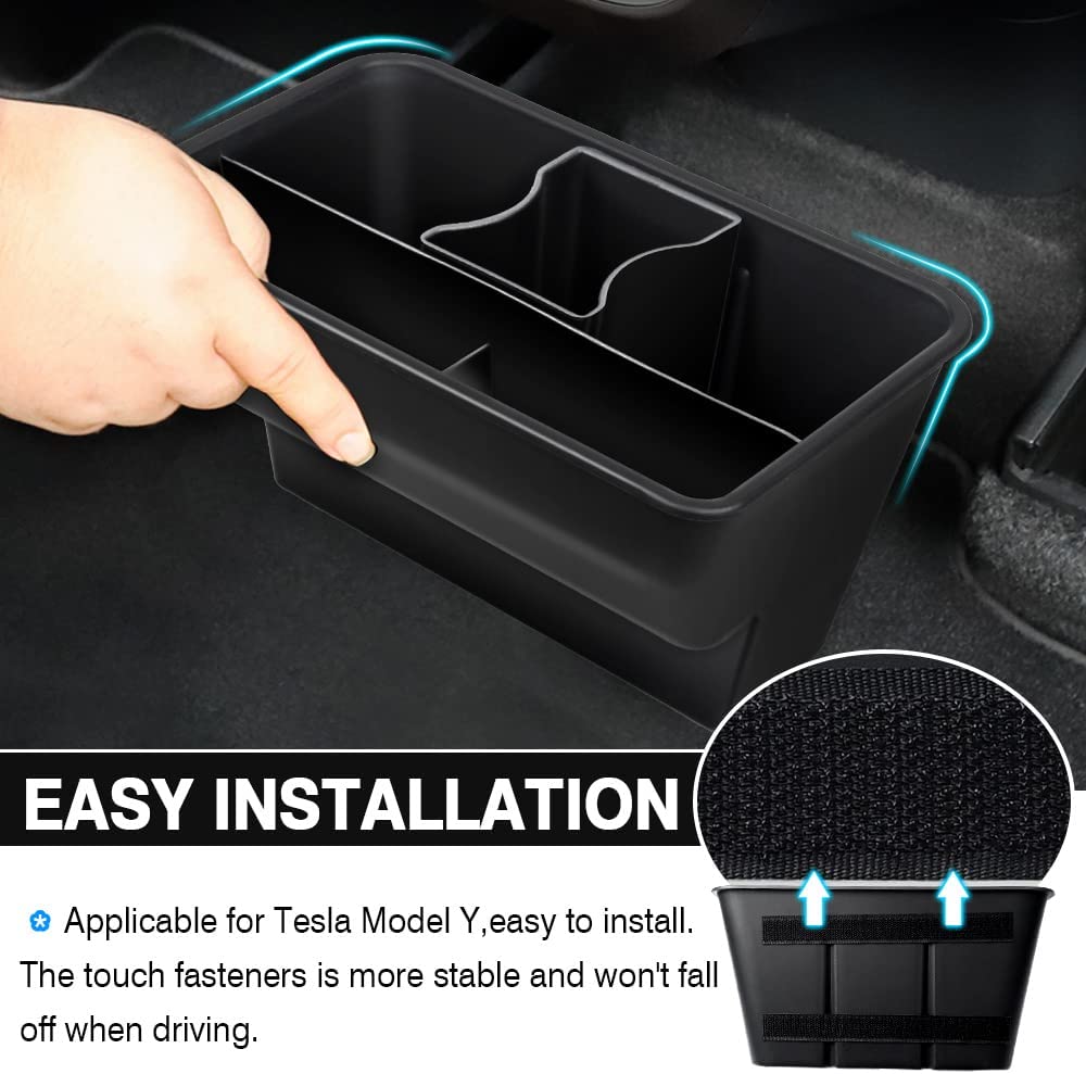 Tesla Model Y Rear Center Console Organizer Back Seat Storage Box