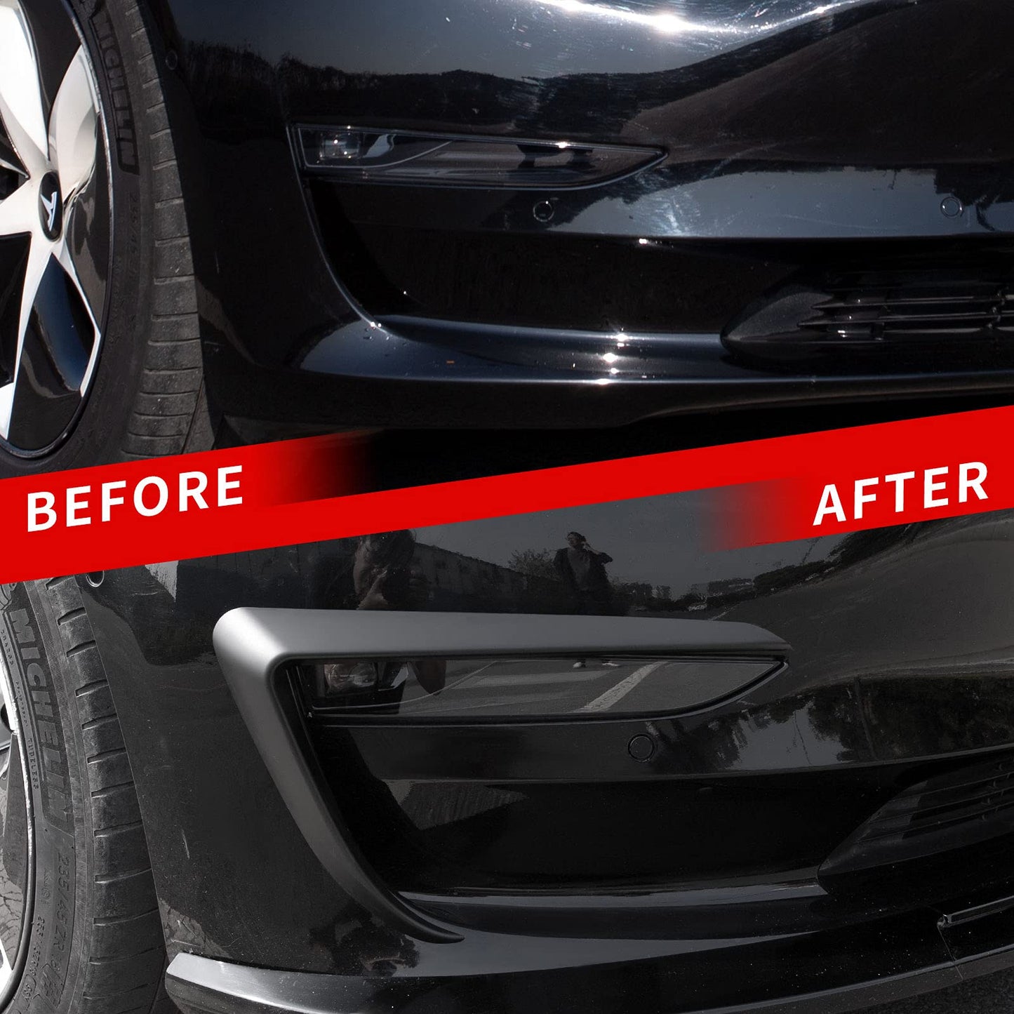 Model 3/Y Front Fog Light Cover Eyebrow Trim Blade