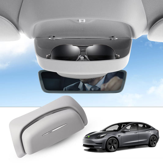 Model 3/Y Sunglasses Holder Sun Visor Storage Box Eyeglasses Case Mount