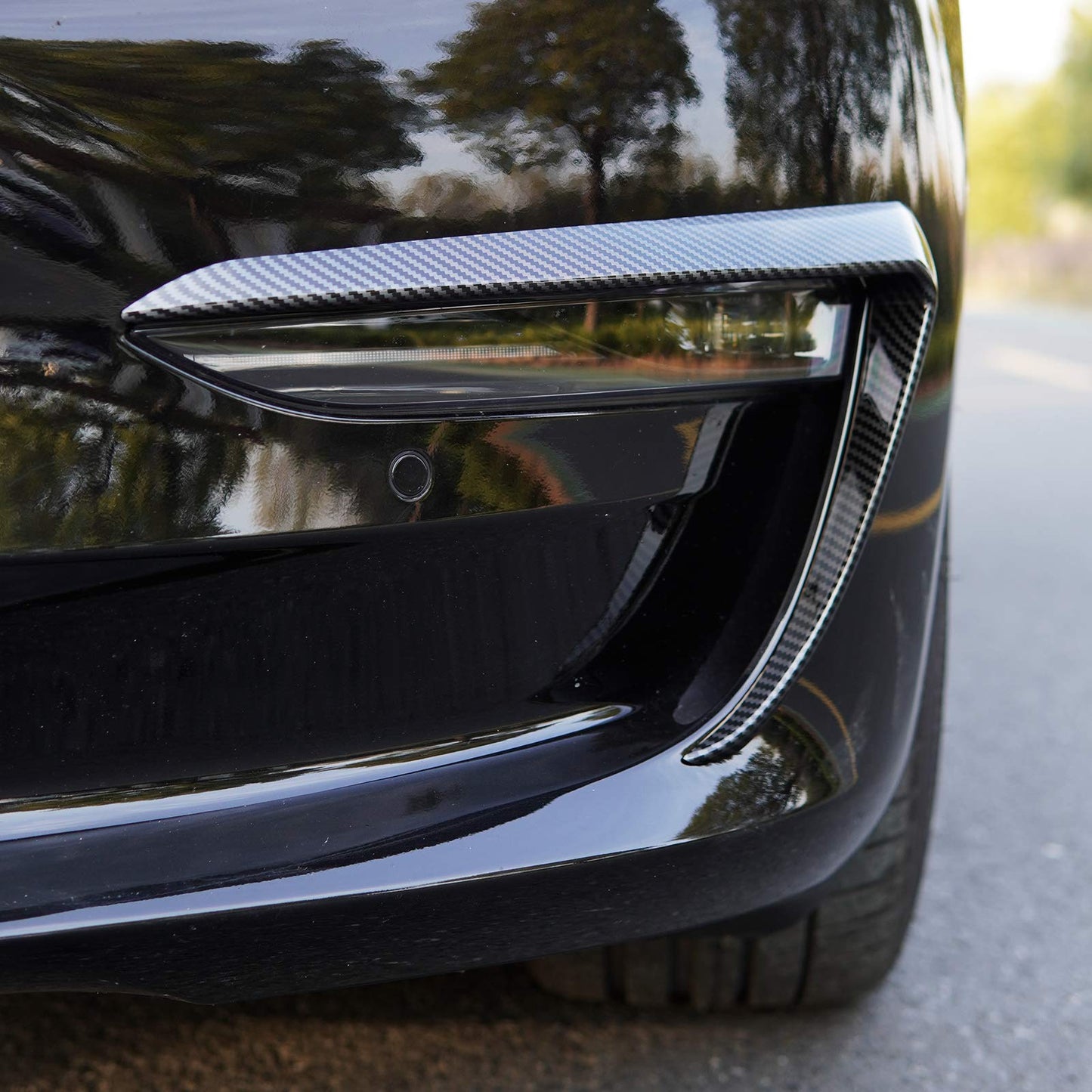 Model 3/Y Front Fog Light Cover Eyebrow Trim Blade