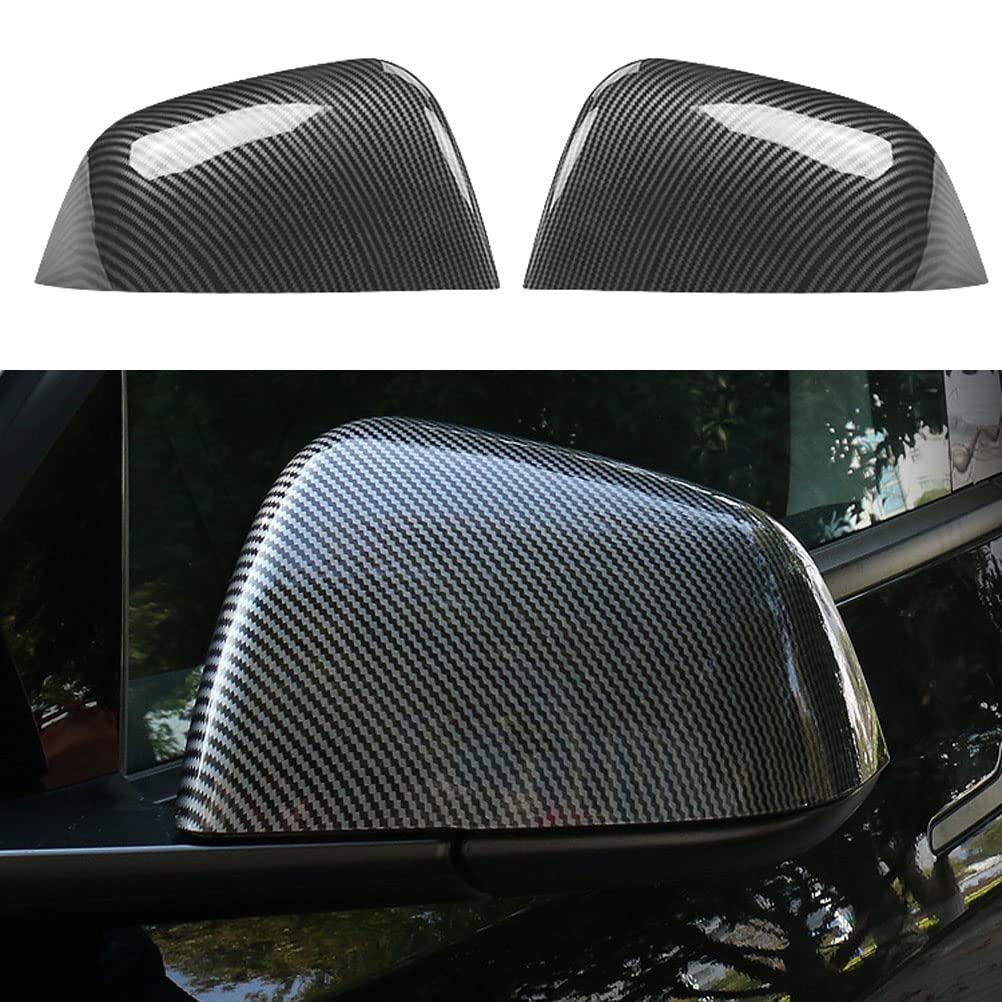 Model Y Carbon Fiber Side Mirror Caps Cover