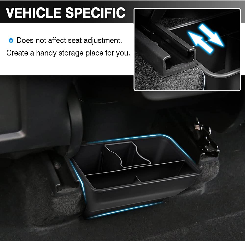 Tesla Model Y Rear Center Console Organizer Back Seat Storage Box