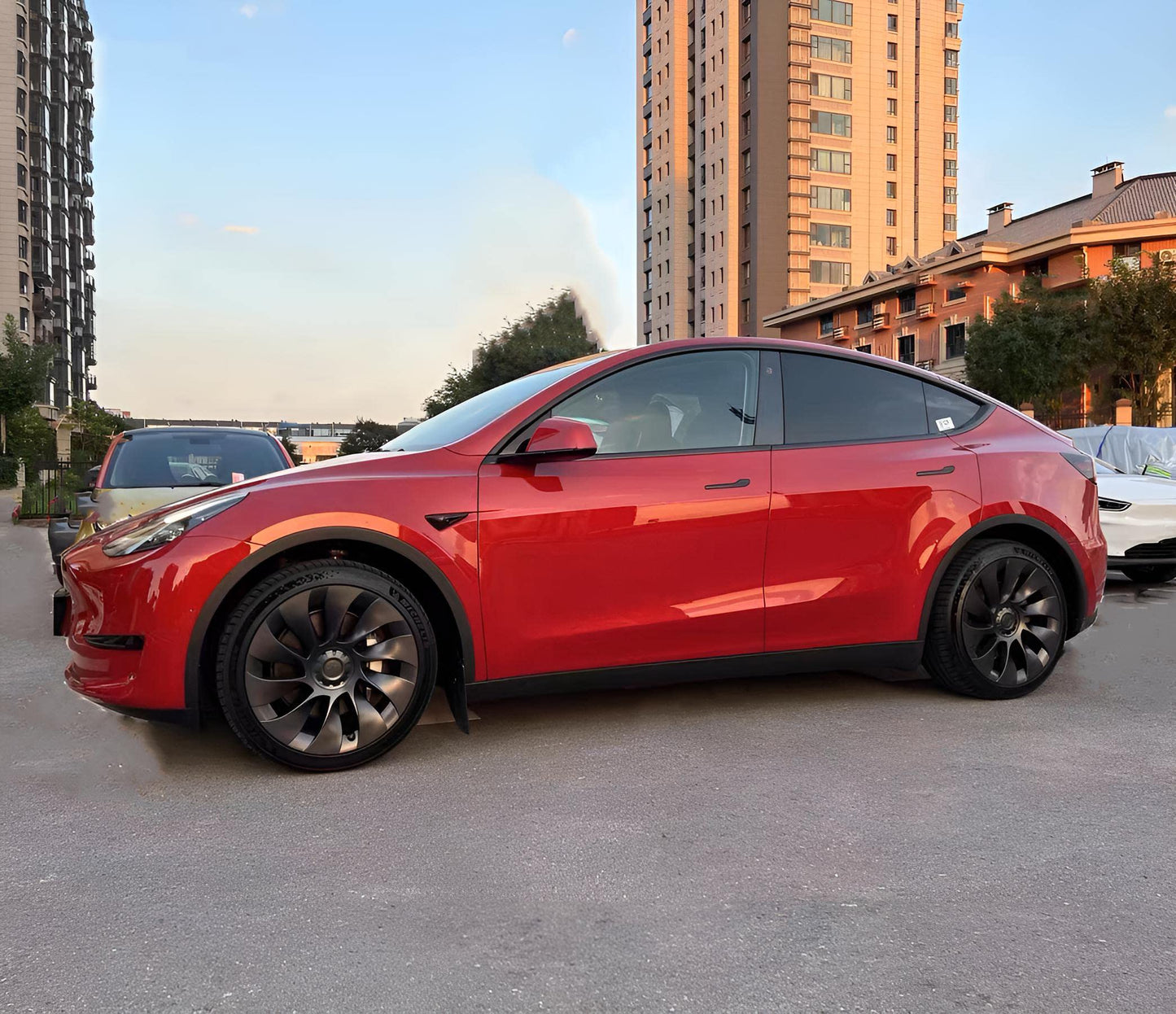 20 Inch Model Y Aero Wheel Cover Matte Black 20" Hub Caps (4pcs)