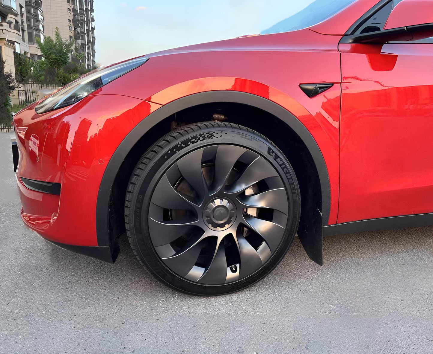 20 Inch Model Y Aero Wheel Cover Matte Black 20" Hub Caps (4pcs)