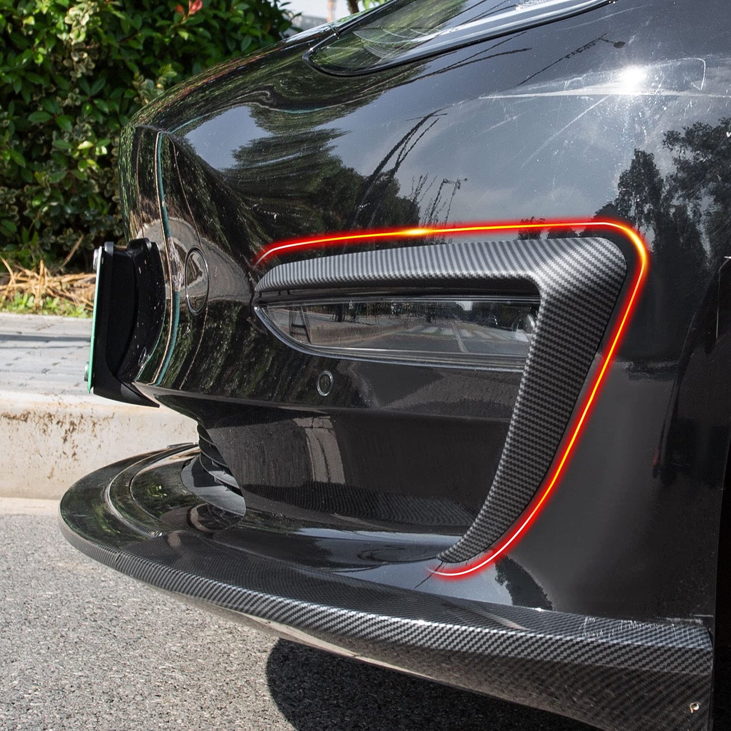 Model 3/Y Front Fog Light Cover Eyebrow Trim Blade