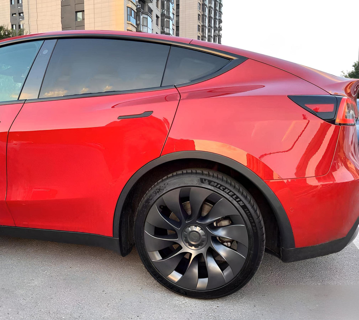 20 Inch Model Y Aero Wheel Cover Matte Black 20" Hub Caps (4pcs)